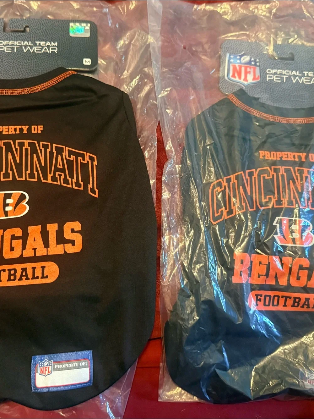 NWT NFL Cincinnati Bengals Black & Orange Dog T-Shirt Medium